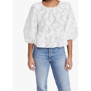NWT Free People Callie Top in Ivory